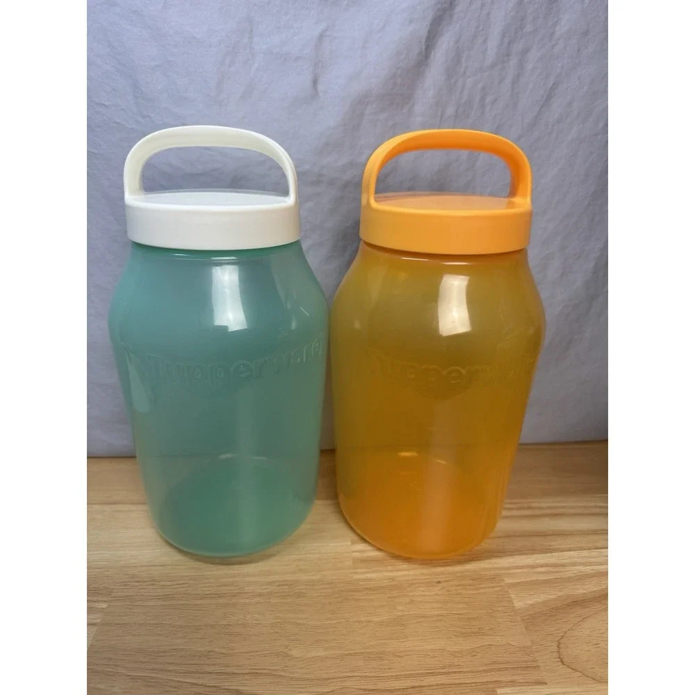Tupperware XL Universal Jar 12 Cup /3qt /3L Jug Travel Food Storage Set Of 2